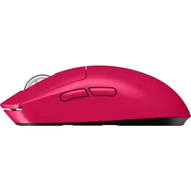 Logitech PRO X Superlight 2 Magenta, Kabellose LIGHTSPEED Technologie, Hero 2 Sensor, 44.000 DPI, 8000Hz (0.125ms) Melderate, 60 G