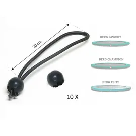 Berg Toys Gummizugset für Schutzrand Schwarz 10 Stück