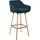 CLP Barhocker gepolstert 55 x 99 x 46 cm Blau