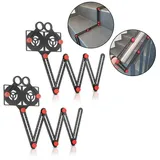 STAHLWERK 2 x 6-in-1 Multiwinkel-Messlineal aus Aluminium