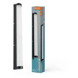 LEDVANCE Orbis Tube LED-Spiegel-/Wandleuchte, schwarz, Glas mit Blaseneffekt, 12w, 1100lm, dimmbar, 3000/4000k via Wandschalter einstellbar, 60cm Durchmesser, IP44 Schutz vor Fremdkörpern/spritzwasser