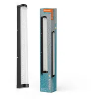 LEDVANCE Orbis Tube LED-Spiegel-/Wandleuchte, schwarz, Glas mit Blaseneffekt, 12w, 1100lm, dimmbar, 3000/4000k via Wandschalter einstellbar, 60cm Durchmesser, IP44 Schutz vor Fremdkörpern/spritzwasser