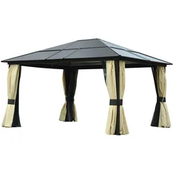 Outsunny - Gartenzelt - 420 x 360 x 275 cm - Alu und PC