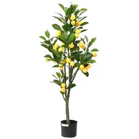 VidaXL Zitronenbaum Künstlich 136 Blätter 120 cm Grün