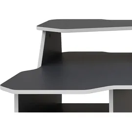 byLIVING Schreibtisch Matrix Anthrazit / Weiß