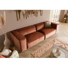 MASSIVMOEBEL24.DE Sofa 3-Sitzer 286x103x69 Cord kupfer VALENCIA