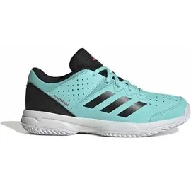adidas Kinder Handballschuhe Court Stabil, Größe 38 2⁄3 in Blau FLAAQU/CBLACK/FTWWHT