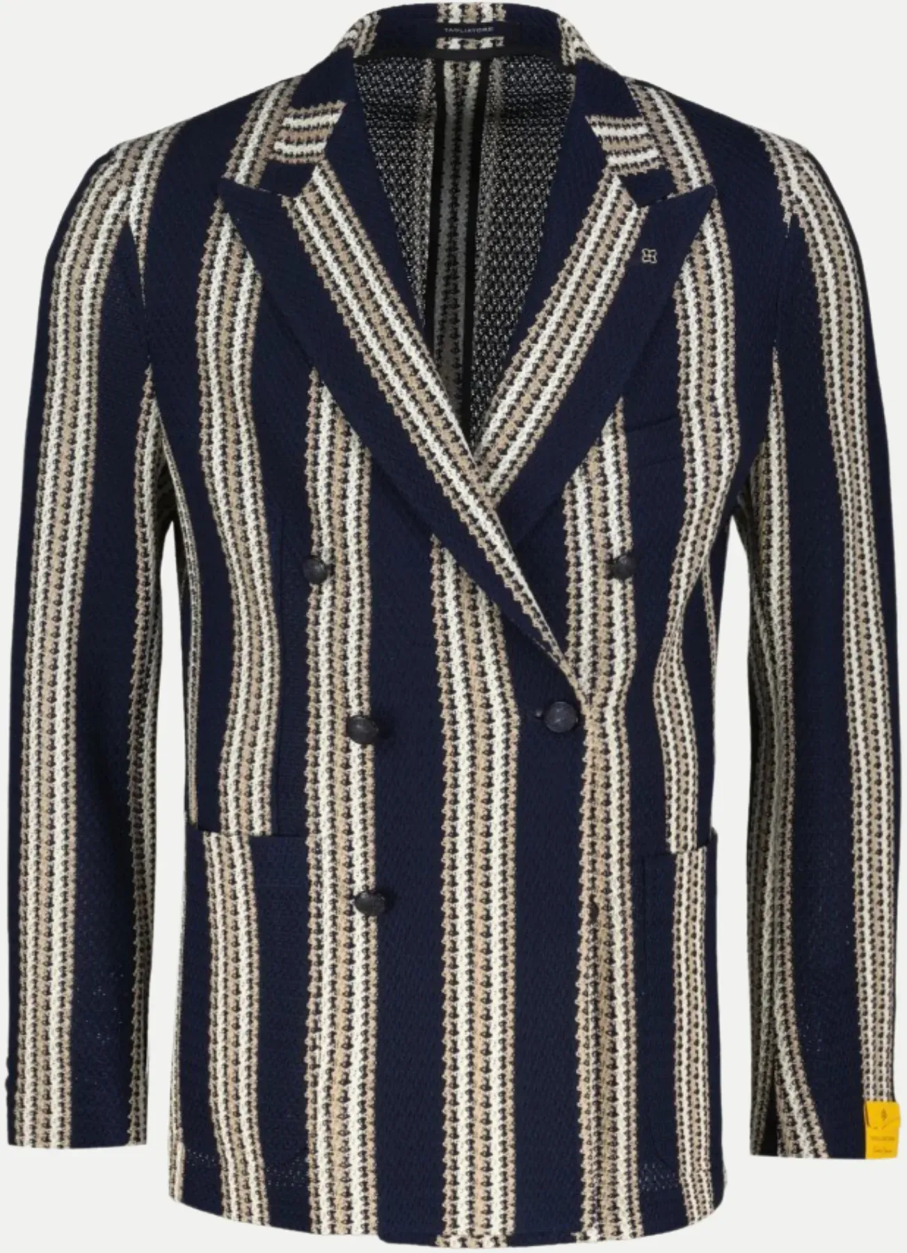 Jersey Blazer mit Streifenmuster Blau 48