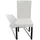 vidaXL Stretch-Stuhlhussen Gerade 4 Stk. Creme