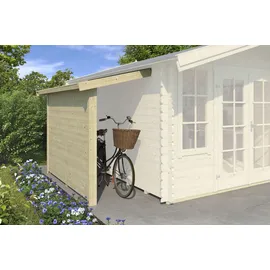 Lasita Maja Gartenhaus-Anbaudach Schleppdach 90 x 240 cm Beige