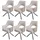 MCW Esszimmerstuhl K30 Stoff creme 6er Set
