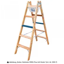 Iller-Leiter Holz Stufen Stehleiter ERGO Plus 2x6 2106-7