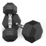 ATLETICA Hantel-Set Hexagon Hantel Set, 10 kg - 30 kg ∣ Professioneller PVC Bezug