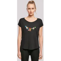 F4NT4STIC Long Cut T-Shirt Powerpuff Girls Cheerleaders in schwarz