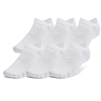 Under Armour Essential No Show 6 - kurze Socken, White, L