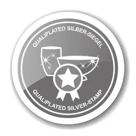 Edzard Vase Tromba, Höhe 15 cm, Ø 14 cm, schwerversilbert