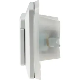 ChiliTec DELPHI Schutzkontakt-Steckdose IP44, 250V/ 16A, inkl. Rahmen, UP, weiß, 2 Stk - Schwarz