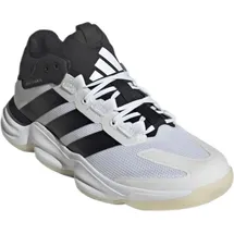 adidas Herren Handballschuhe Court Stabil, Größe 45 1⁄3 in Schwarz FTWWHT/CBLACK/FTWWHT