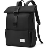 YTL Rolltop Rucksack Damen & Herren,Leichte Rucksäck Wasserdichte Tasche Radfahrenrucksack Reiserucksack Schultasche Teenager Backpack Women Viel Fächer mit 15,6" Laptopfach