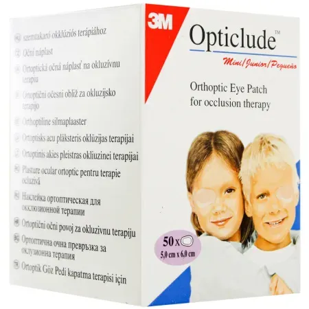 Opticlude Augenpflaster Standard Mini 5x6cm Stück 50 (1537)