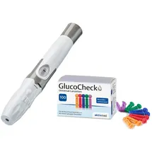 aktivmed GlucoCheck Stechhilfe + 100 Universal-Lanzetten 1 St