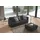 Designwerk Big-Sofa New York, anmutendes Designsofa, mit schmaler Arm- & Rückenlehne schwarz