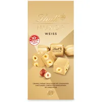 Lindt Schokolade NUXOR Beutel Weiss, Promotion | 103g | Cremige weisse Schokolade mit ganzen, gerösteten Haselnüssen | Pralinen-Geschenk | Schokoladengeschenk
