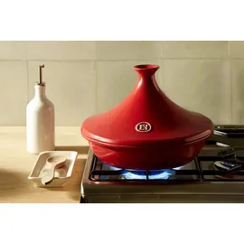 Emile Henry Tajine 32 cm rot