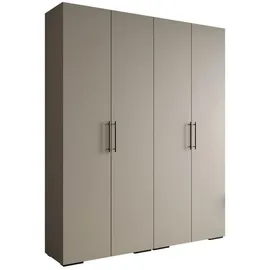 abiks möbel Drehtürenschrank INOVA 200 x 236,7 x 47 cm Schwarz