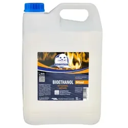 ROBBYROB Bioethanol, geruchsneutral, Geruchsneutraler Brennstoff für Bio-Ethanol-Feuerstellen und Kamine, 5 Liter - Kanister