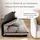Costway Bodensofa 3 in 1 Polyester 0 x 0 x 0 cm Grau mit Kissen