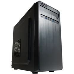 LC-Power LC-2017MB-ON, Micro Tower, PC, Schwarz, micro ATX, Mini-ITX, Metall, Ku