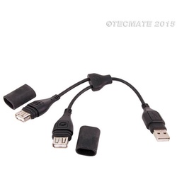 OPTIMATE Adapterkabel USB-Stecker auf 2x USB-Kupplung (No.110)