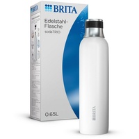 Brita SodaTRIO Edelstahl Sodaflasche 0.5l weiß (1046738)