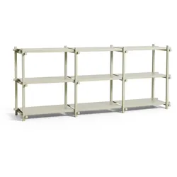 HAY - Woody Low Sideboard, Buche smokey grey / smokey grey