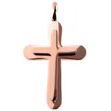 Kettenanhänger ADELIA ́S "Unisex Anhänger – Kreuz Kreuzanhänger aus Edelstahl", gold, Schmuckanhänger, Damen, Edelstahl, Kettenanhänger, Ideal als Geschenk für besondere Anlässe