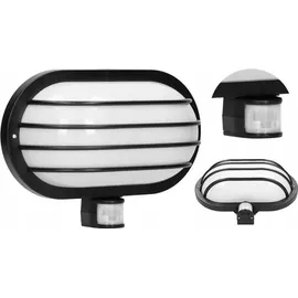 Orno Außenlampe Kunststoff E27 60W mit Bewegungsmelder schwarz