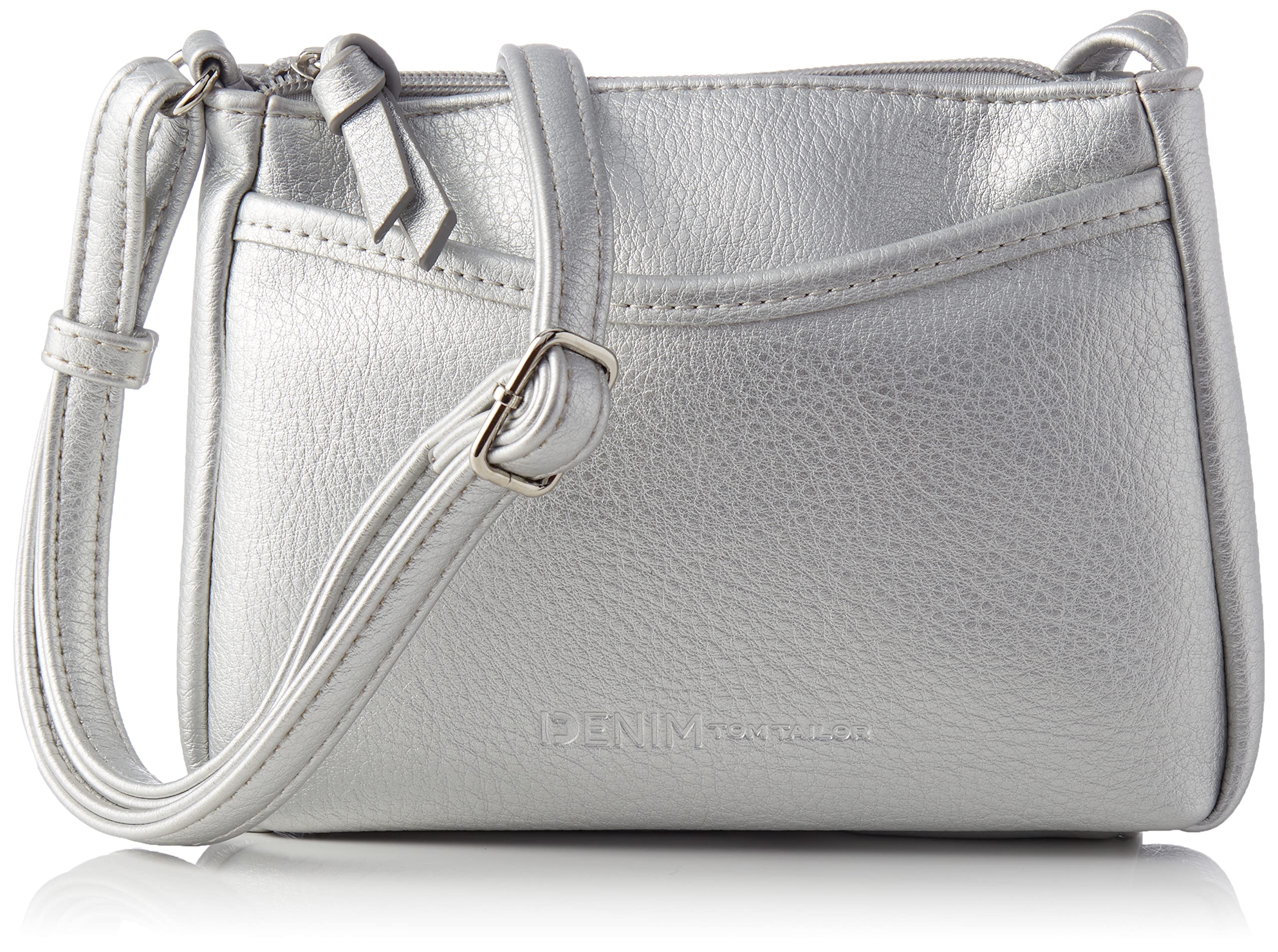 Tom Tailor Denim Cilia Damen Umhängetasche Crossbody Bag Klein Silber