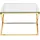 Beliani Couchtisch Gold Edelstahl 70 x 70 x 45 cm