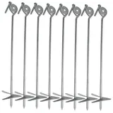 Baumarktplus 8x Bodenanker zum Eindrehen 58 cm Erdanker Grundanker Spielturm Anker