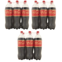 18x Cola-Cola Senza Caffeina Kohlensäurehaltiges Getränk PET 1,5Lt Ohne Koffein