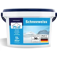 Plid Schneeweiß Wandfarbe weiß matt 5 l