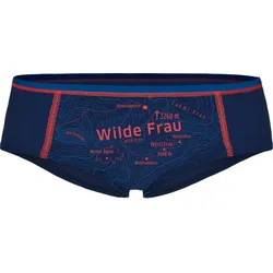 Ein schöner Fleck Erde Hipster Wilde Frau tiefblau 40