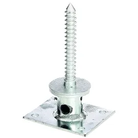 GAH Alberts Pfostenträger 12 x 140 mm Silber/Stahl