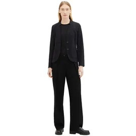 Tom Tailor 1038703 Ottoman Structure Blazer Deep Black XS