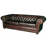 JVmoebel Chesterfield-Sofa Chesterfield Ledersofa Wohnzimmer Sofa Polster Sitz 100% Leder Sofort, Made in Europa braun