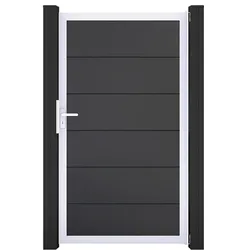 GroJa BasicLine PVC Tor Universal einflügelig, Asteiche Natur