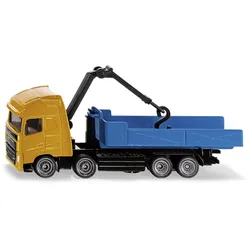 Volvo Abrollkipper mit Kran Modell von Siku