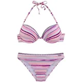 VENICE BEACH Push-Up-Bikini Damen lachs-bedruckt Gr.36 Cup B