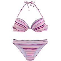 VENICE BEACH Push-Up-Bikini Damen lachs-bedruckt Gr.36 Cup B